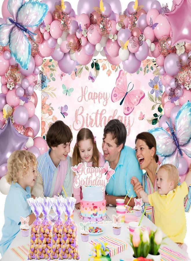 آر إس 50 كيس هدايا سيلوفان على شكل فراشات، أكياس حلوى بلاستيكية على شكل فراشات، أكياس هدايا على شكل فراشات مع 50 ربطة ملتوية لحفلات استقبال المولود الجديد وأعياد الميلاد ذات طابع الفراشات، ذهبي - Image 5